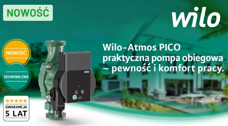 Nowość - Nowa pompa obiegowa Atmos PICO od WILO 