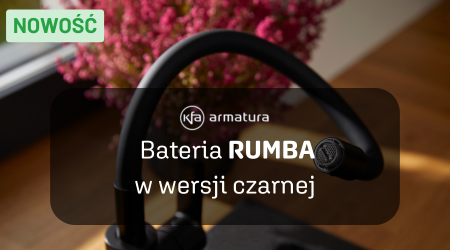 RUMBA w wersji czarnej - Nowa bateria od KFA Armatura