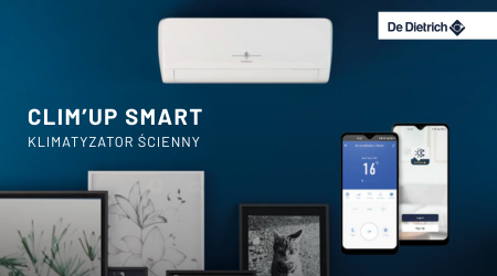Klimatyzatory CLIM’UP SMART z modułem Wi-Fi
