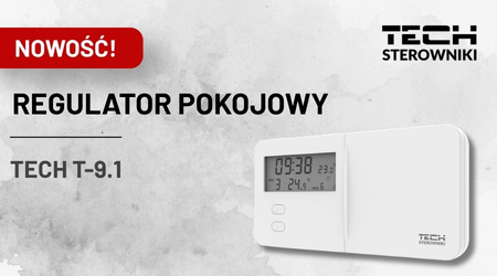 TECH STEROWNIKI – regulator pokojowy T-9.1