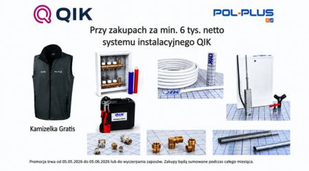 QIK – Kamizelka gratis przy zakupie systemu instalacyjnego