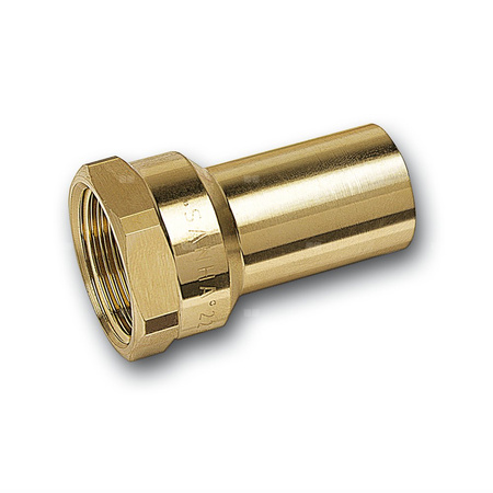 Przejściówka SANHA PURAPRESS, brąz, 22 mm x 1/2'' (zz x GW)