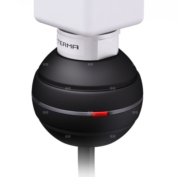 Grzałka TERMA REG 2, 300W Tuba, RAL 9005 mat, kabel spiralny z wtyczką i przełącznikiem ON/OFF [czarny, 2,5m, instr. TERMA]