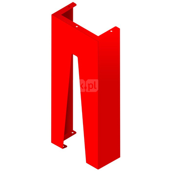 Podpora 920 x 390 x 225 do szaf 2B2 gł. 240 (jedna podpora), wys. 520±100mm, kolor czerwony RAL 3000