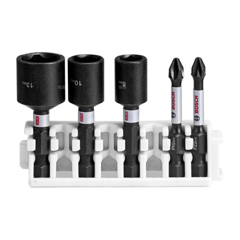 Zestaw PRO Impact Set z nasadkami i indeksem Pick and Click, PH2x50, PZ2x50, NS8x50, NS10x50, NS13x50 mm, 5 szt.