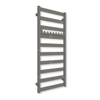 Grzejnik elektryczny TERMA VIVO 1150 x 500 mm, kolor błyszczący żwir, moc 400 W, podłączenie E8, kabel prosty bez wtyczki z maskownicą