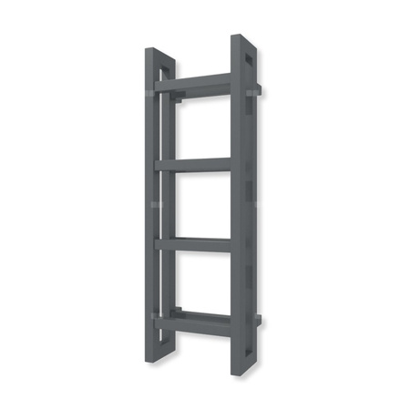 Grzejnik drabinkowy TERMA STAND, podłączenie SX, wym. 920 x 300 mm, kolor szary łupek RAL7015 (farba), moc 383W