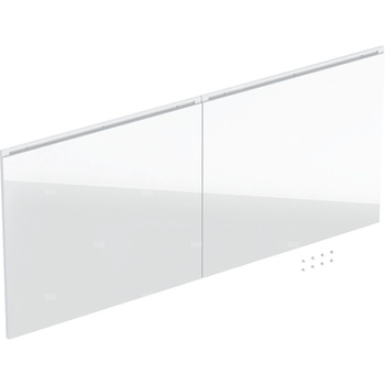 Zestaw frontów szuflad do dolnej szafki pod umywalkę GEBERIT Acanto, kol. biały wysoki połysk