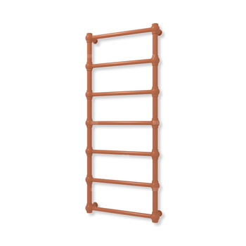 Grzejnik elektryczny TERMA RETRO 1170 x 500 mm, kolor jasna Cu, moc 300 W, podłączenie E8, kabel spiralny z wtyczką