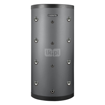 Zbiornik buforowy stojący KOSPEL SVW-400.1 pojemność 375 l z wężownicą, izolacja: pianka polistyrenowa, kolor: Biały