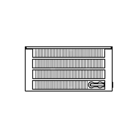 Konwektor Kermi V-Kon S Typ44 BH210x255x900mm QN1720, weiß, 6 bar, o. Abd., Vent. re