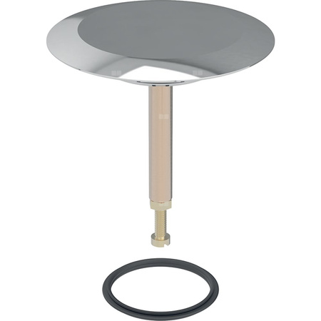 Korek zaworu Geberit do zestawu odpływowo-przelewowego, chrom błyszczący