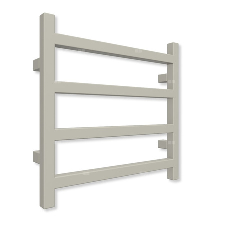 Grzejnik drabinkowy TERMA SIMPLE, podłączenie SX, wym. 480 x 500 mm, kolor szary jedwabisty RAL7044 (farba), moc 173W