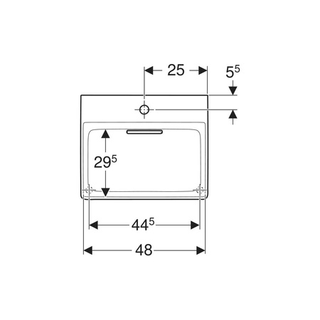 Pokrywa odpływu Geberit ONE z wkładem grzebieniowym, mocowanie magnetyczne: Biały-alpin