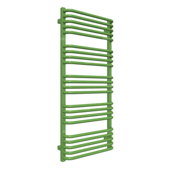 Grzejnik drabinkowy TERMA Alex, podłączenie Z1, wym. 1140 x 500 mm, kolor zielony żółty RAL6018, moc 591W