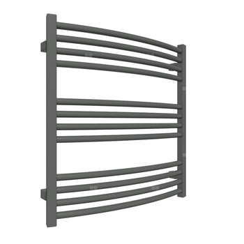 Grzejnik drabinkowy TERMA LENA, podłączenie SX, wym. 660 x 636 mm, kolor szary drogowy b RAL7043, moc 361W