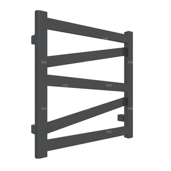 Grzejnik drabinkowy TERMA VIPERA, podłączenie SX, wym. 510 x 500 mm, kolor czarny pieprz