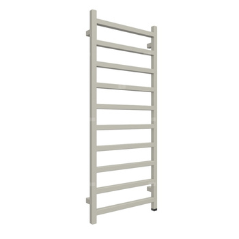 Grzejnik elektryczny TERMA SIMPLE ONE 500 x 1200 mm, kolor metaliczny beż, moc 400 W, podłączenie E8, kabel prosty bez wtyczki 1,5m srebrzysty