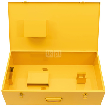 Skrzynka blaszana z wkładką