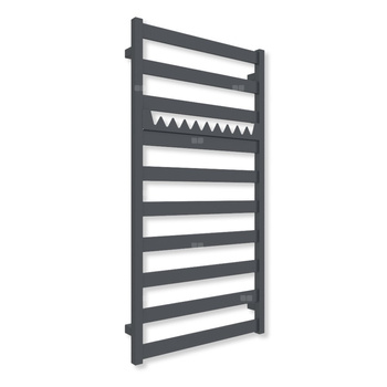 Grzejnik elektryczny TERMA VIVO 1150 x 600 mm, kolor szary antracytowy RAL7016, moc 600 W, podłączenie E8, kabel prosty bez wtyczki