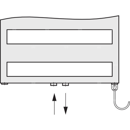 Grzejnik drabinkowy KERMI Casteo-D BH, wym. 1533 x 500 mm, kolor biały, moc 649W