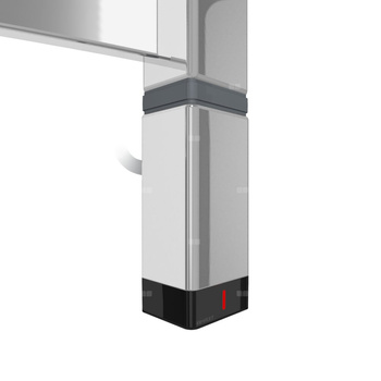 Grzałka TERMA One T36x40 Prawy, 600W Tuba, Chrom CRO, kabel prosty bez wtyczki [srebrzysty, 1,5m, logo Terma, instr. TERMA]