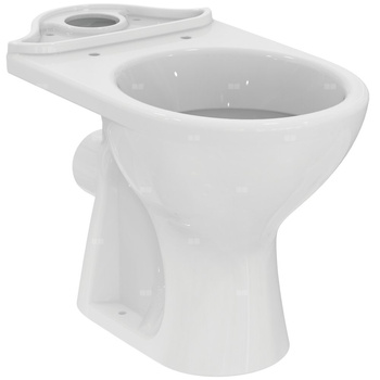 Miska przyścienna blisko połączona 350x615x395 mm, umywalka, odpływ poziomy - SIRIUS - KORONA