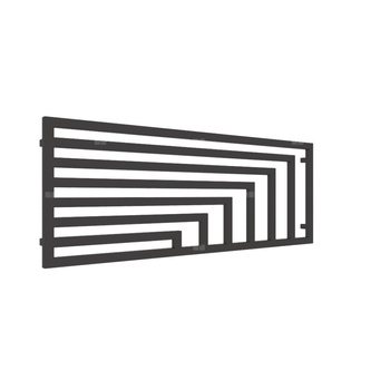 Grzejnik drabinkowy TERMA ANGUS H, podłączenie SX, wym. 600 x 1620 mm, kolor heban, moc 841W