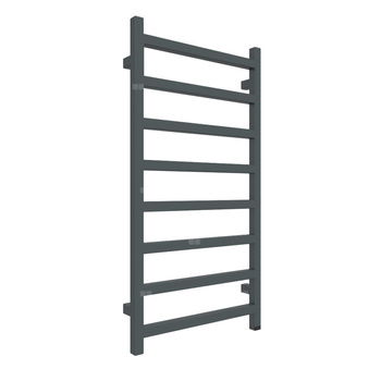 Grzejnik elektryczny TERMA SIMPLE ONE 960 x 500 mm, kolor czarny anodowy, moc 400 W, podłączenie E1, kabel prosty bez wtyczki szary