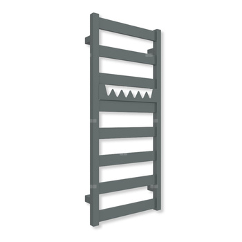 Grzejnik drabinkowy TERMA VIVO, podłączenie SX, wym. 910 x 400 mm, kolor surowy metal (farba), moc 295W