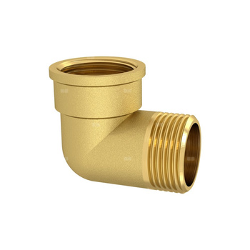 Kolano skręcane mosiężne 3/8GZ x 3/8GW mosiądz