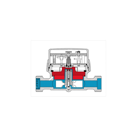 Wodomierz jednostrumieniowy suchobieżny z nadajnikiem impulsów REED SIMPLE, typu GSD5-R DN 15 Q3=2,5 m3/h R100/50, Tmax: 30st.C, L=110 mm