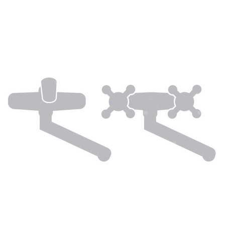 Regulator strumienia z przegubem do baterii kuchennych, uniwersalny (M22/M24) 2F,  czarny-chrom