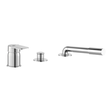 Bateria wannowo-natryskowa montowana na brzegu 230x202x198 mm 8.0 l/min (3 bar) - TONIC II