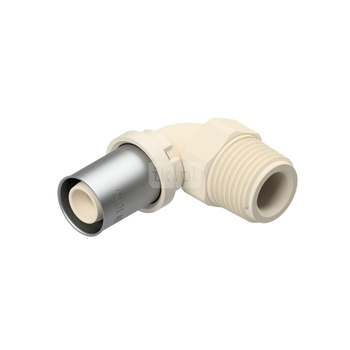 Kolano zaprasowywane 90' QIK, PPsu, 1'' x 32 mm (GZ x złącze zaprasowywane)