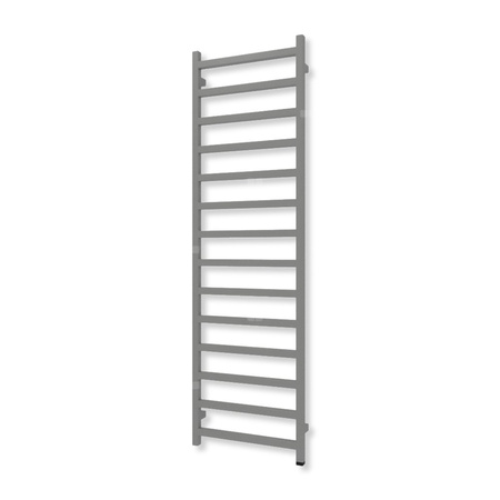 Grzejnik elektryczny TERMA SIMPLE ONE 1680 x 500 mm, kolor szary kurz RAL7037, moc 600 W, podłączenie E8, kabel prosty z wtyczką biały