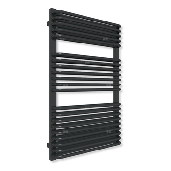 Grzejnik drabinkowy TERMA TYTUS, podłączenie Z8, wym. 1020 x 640 mm, kolor czarny jak kruk mat RAL9005 (farba), moc 943W