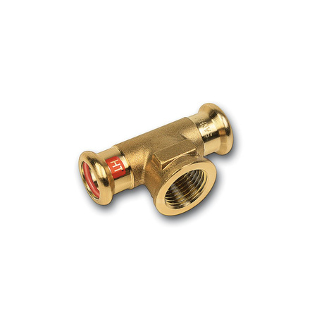 Trójnik SANHA Press Solar Cu 22 mm x 3/4'' x 22 mm (zw x GW x zw)