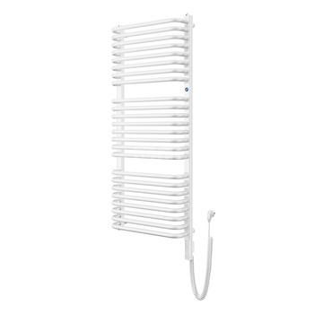 Grzejnik elektryczny (suszarka) INSTAL-PROJEKT Standard Electro, wym. 686 (791 z grzałką)/300 mm, kolor biały połysk, moc 300 W