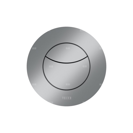 TECEflushpoint - Zestaw przyłączeniowy, (spłukiwanie dwoma ilościami wody), obudowa okrągła, tworzywo chrom matowy