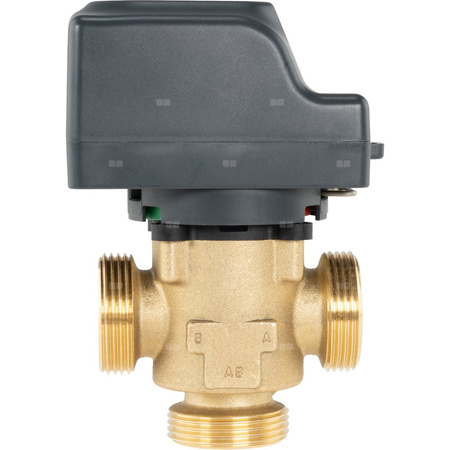 3-drogowy zawór strefowy AZV 844, DN25, G1 1/4", Kvs 11, 230 V AC, AB-B