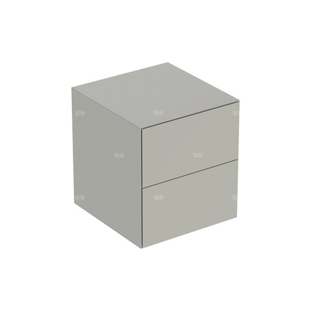 Szafka boczna Geberit ONE, z dwoma szufladami: 45x49.2x47cm, Greige / Lakierowany matowy