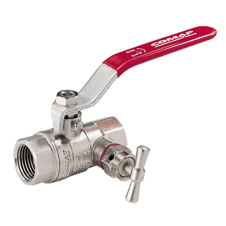 Zawór kulowy COMAP Z odpowietrznikiem 1/2'' GW, uchwyt: dźwignia