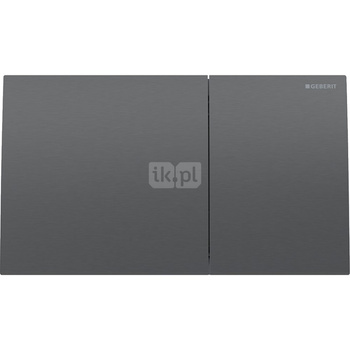 Przycisk uruchamiający Geberit Sigma70, przedni, stal nierdzewna czarny chrom, prostokątny