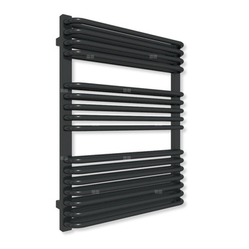 Grzejnik drabinkowy TERMA TYTUS, podłączenie ZX, wym. 820 x 640 mm, kolor czarny jak kruk mat RAL9005 (farba), moc 755W