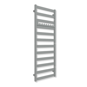 Grzejnik drabinkowy TERMA VIVO, podłączenie SX, wym. 1390 x 500 mm, kolor szary drogowy a RAL7042 (farba), moc 512W