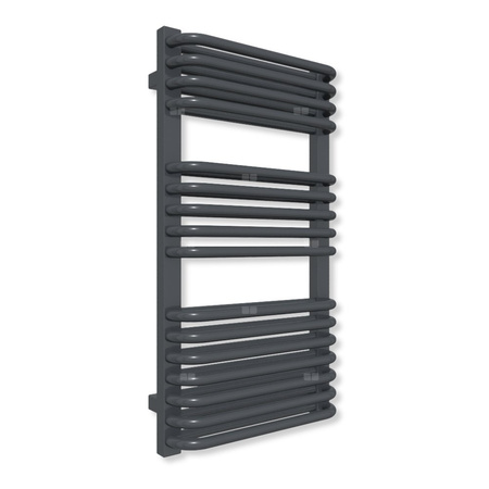 Grzejnik drabinkowy TERMA TYTUS, podłączenie SX, wym. 820 x 440 mm, kolor szary antracytowy RAL7016 (farba), moc 533W