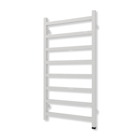 Grzejnik elektryczny TERMA SIMPLE ONE 960 x 500 mm, kolor srebrny metalik, moc 400 W, podłączenie E8, kabel prosty bez wtyczki szary