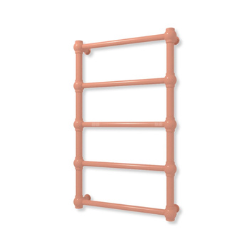 Grzejnik elektryczny TERMA RETRO 800 x 500 mm, kolor sienna, moc 200 W, podłączenie E8, kabel prosty bez wtyczki z maskownicą czarny