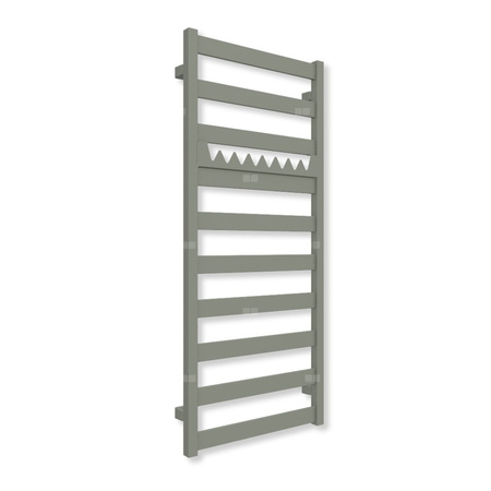 Grzejnik drabinkowy TERMA VIVO, podłączenie SX, wym. 1150 x 500 mm, kolor szary cementowy RAL7033 (farba), moc 433W